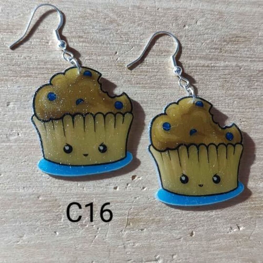 Cute Muffin Earrings
